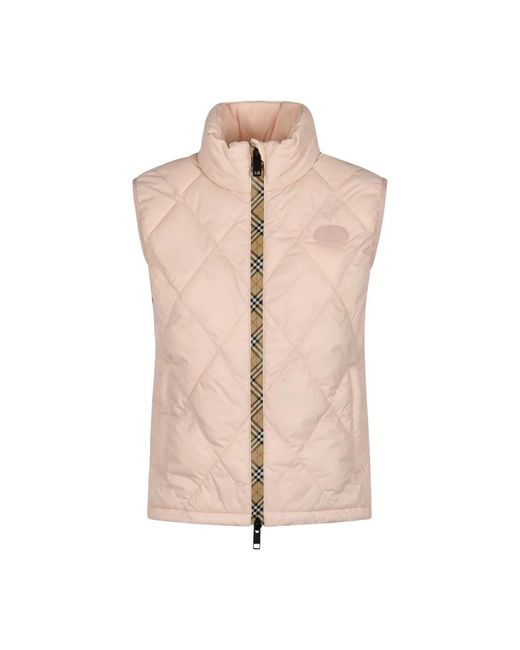 Vests Burberry en coloris Pink