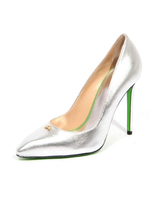 La Martina White Pumps