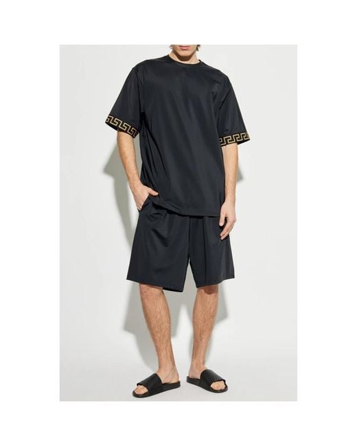 Beachwear Versace de hombre de color Black