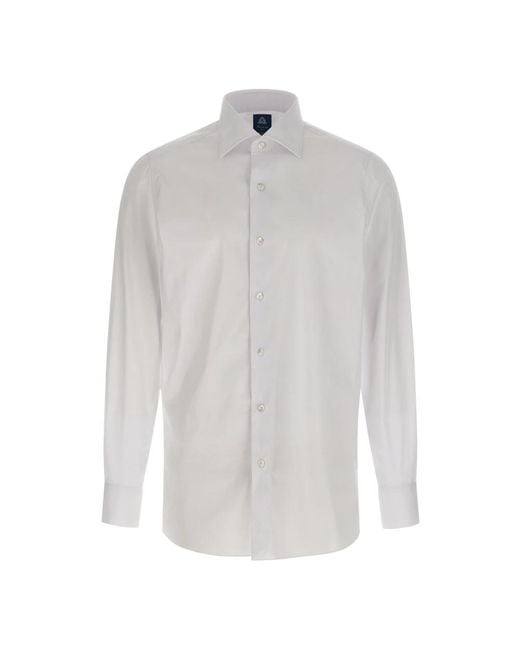 Finamore 1925 White Formal Shirts for men