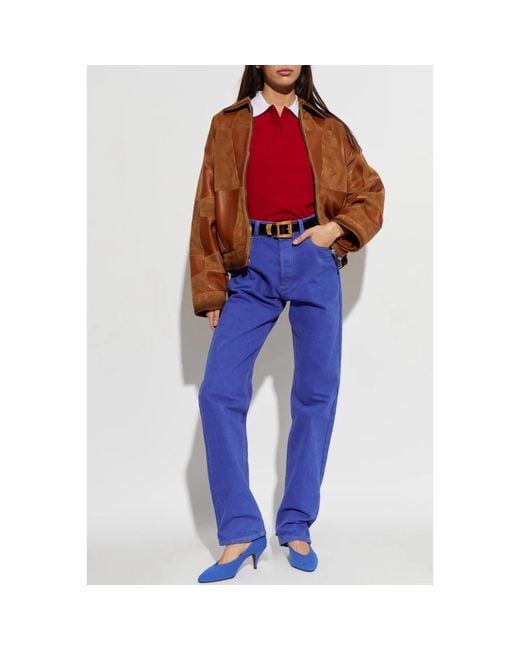 Leather Jackets Versace en coloris Brown
