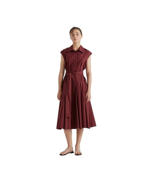 Midi Dresses MEIMEIJ de color Red