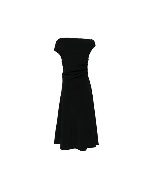 P.A.R.O.S.H. Black Midi Dresses