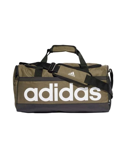 Adidas Sportliche duffel-tasche in schwarz/weiß in Black für Herren