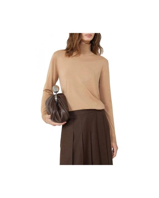 Weekend by Maxmara Truien & Vesten ,Bruin ,Casual T-Shirt Voor Het Weekend in het Brown