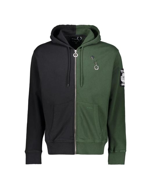 Zip-Throughs Fred Perry de hombre de color Green
