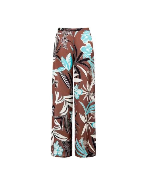 Rinascimento Brown Wide Trousers