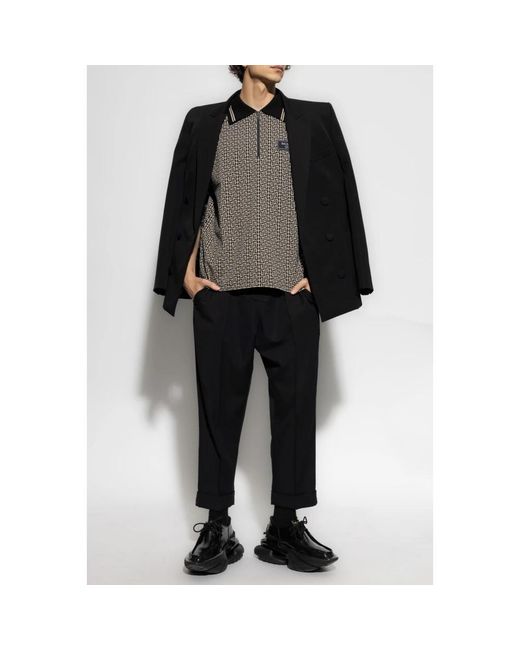 Balmain Gray Polo Shirts for men