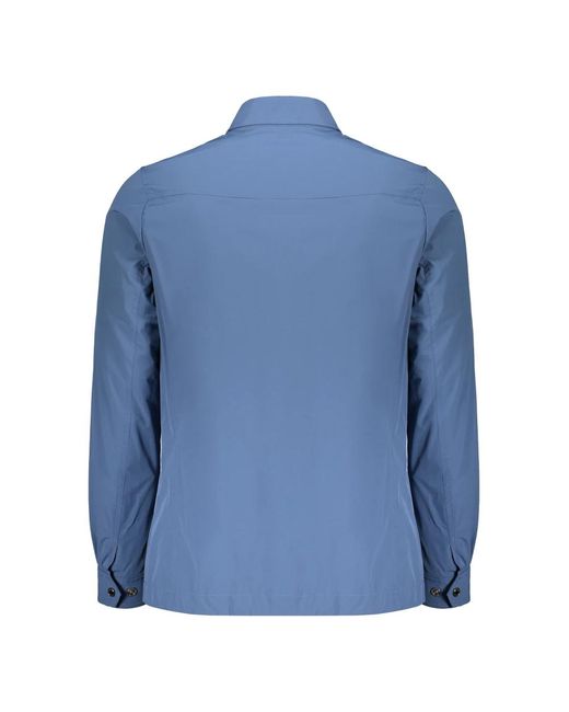 Moorer Jassen ,Blauw ,Waterdichte Techno Fabric Jas Met Zakken in het Blue voor heren