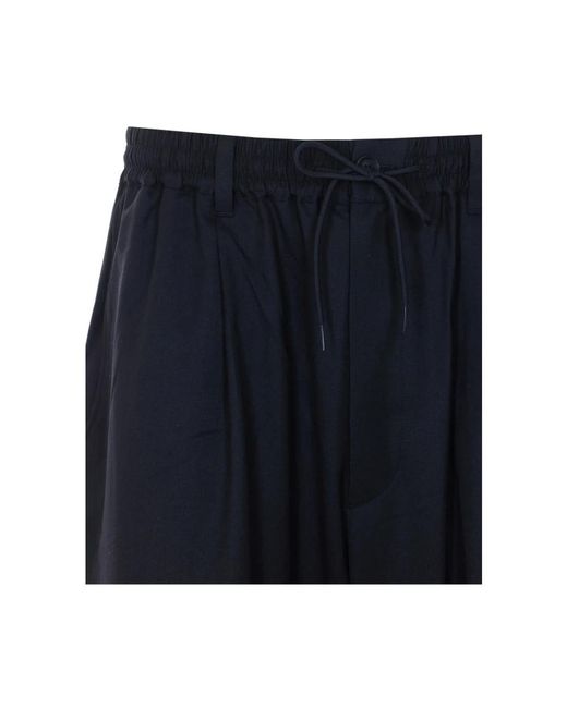 Y-3 Fitness ,Zwart ,Wol Logo Track Pants in het Blue voor heren