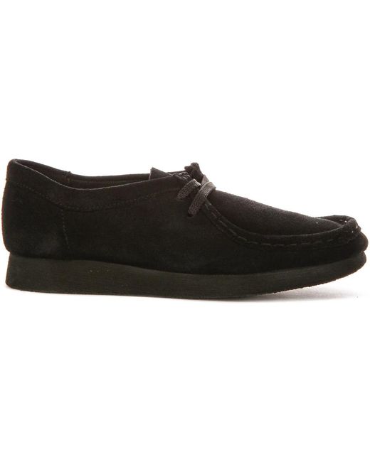 Clarks Black Laced Shoes
