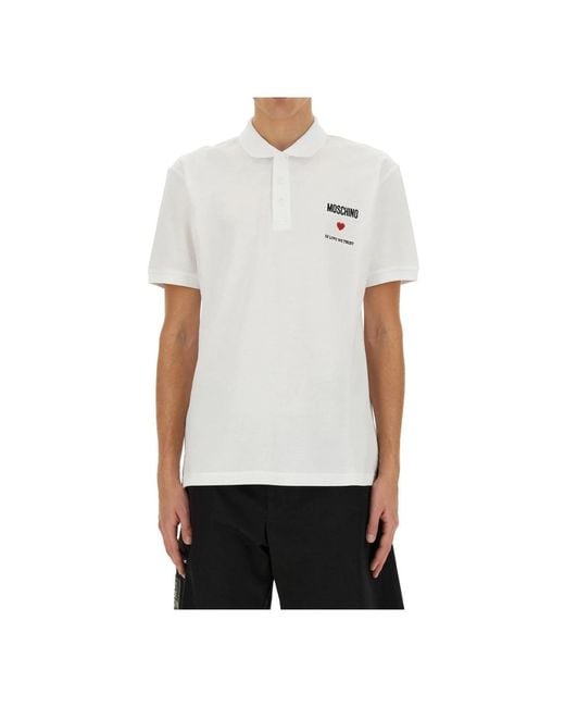 Moschino Polo Shirts in het White voor heren
