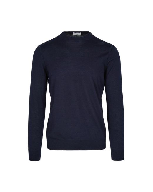 Paolo Pecora Blue Round-Neck Knitwear for men