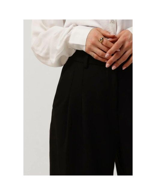 Moss Copenhagen Black Weite Hose Für Frauen