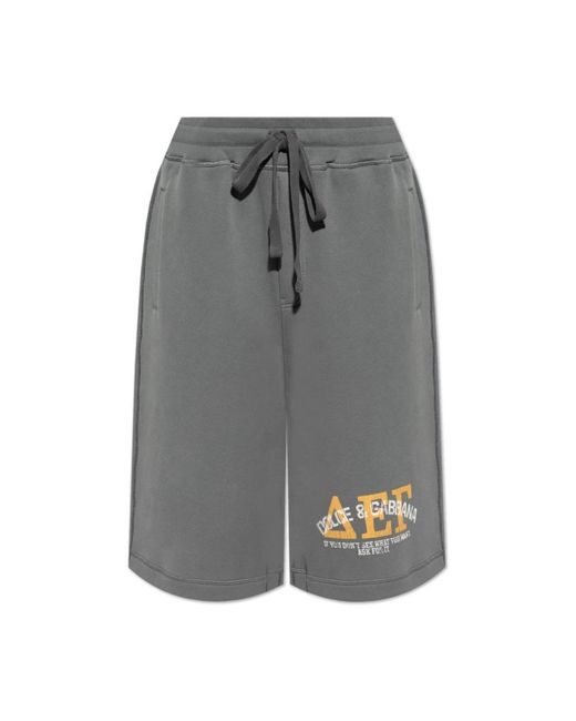 Dolce & Gabbana Gray Casual Shorts for men