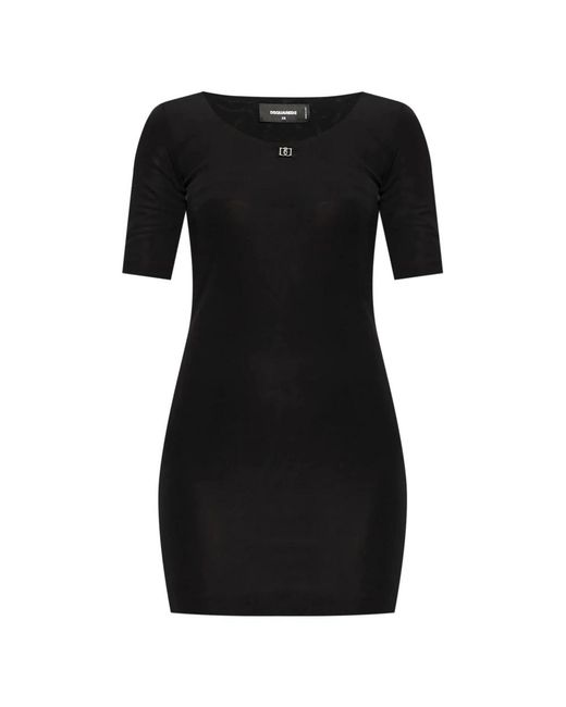 DSquared² Black Short Dresses