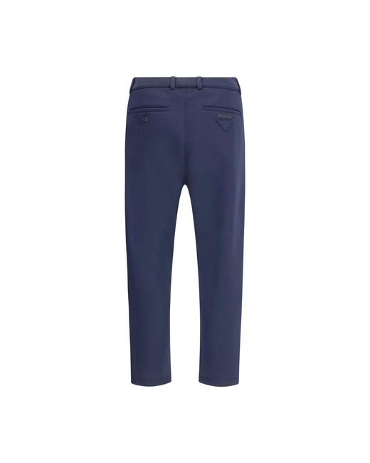 Prada Blue Jersey Pants for men