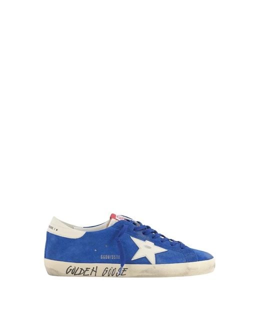 Golden Goose Deluxe Brand Blue Sneakers for men
