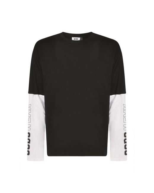 Gcds Black Long Sleeve T-Shirts
