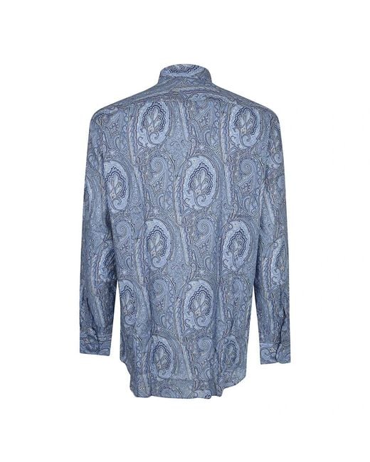 Etro Blue Casual Shirts for men
