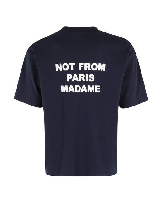 T-Shirts Drole de Monsieur de hombre de color Blue