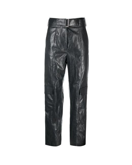 FEDERICA TOSI Gray Cropped Trousers