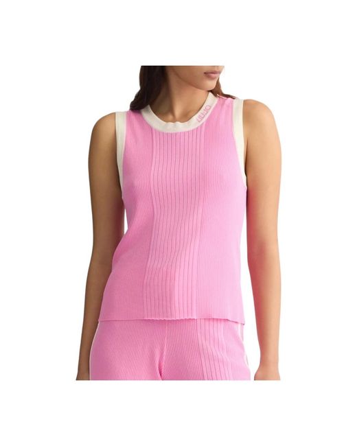 Liu Jo Pink Sleeveless Tops