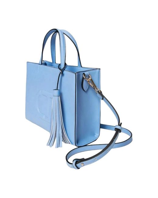 Twin Set Blue Tote Bags