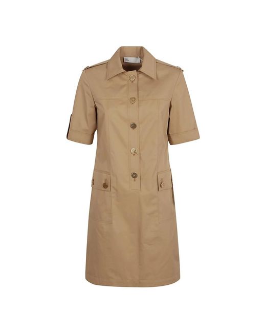 Tory Burch Natural Short Dresses