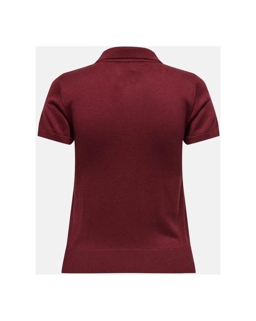 ONLY Red Catherine Polo