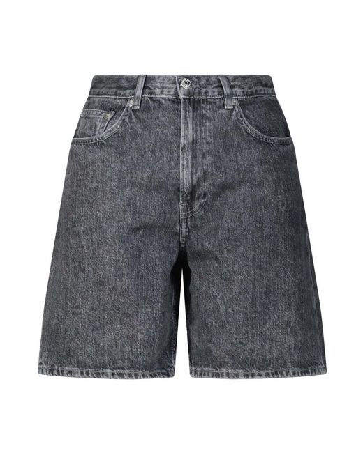 Denim Shorts Samsøe & Samsøe de color Gray
