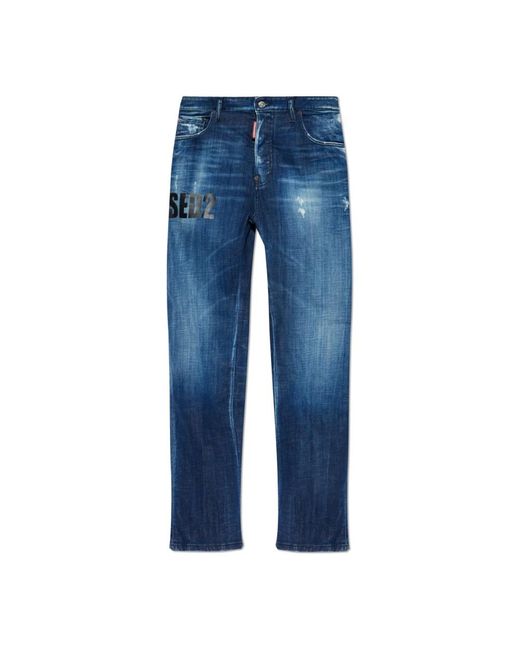 DSquared² Jeans ,Blauw ,Denim Jeans 642 in het Blue voor heren