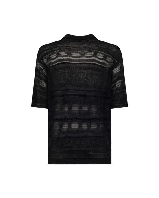Laneus Black Polo Shirts for men