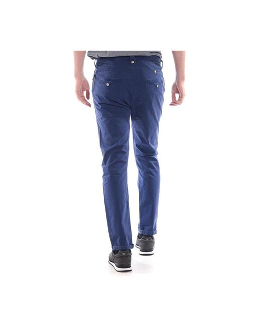 Daniele Alessandrini Blue Slim-Fit Trousers for men
