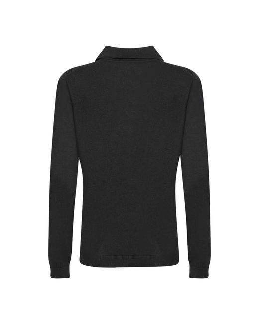 Blanca Vita Black V-Neck Knitwear