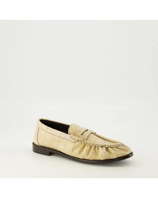Saint Laurent Natural Loafers