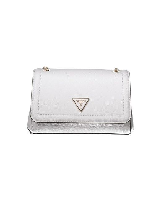 Guess White Shoulder Bags