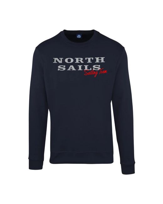 North Sails Blue Sweatshirts for men