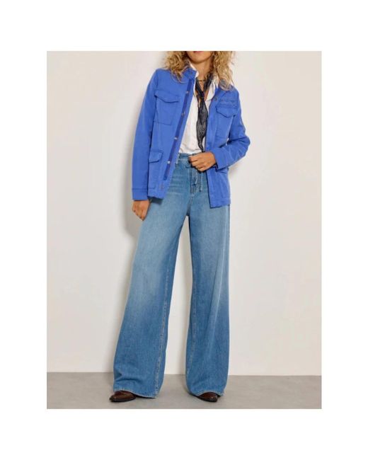 Five Jeans Saharienne Jas in het Blue