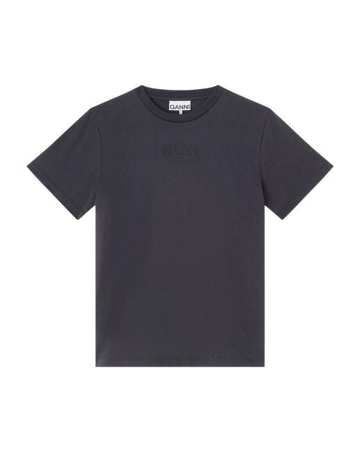 Ganni Essentials Tee in het Blue voor heren