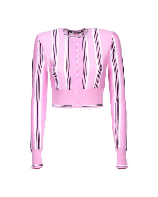 Jacquemus Pink Le Cardigan Spiaggia, Long Sleeves