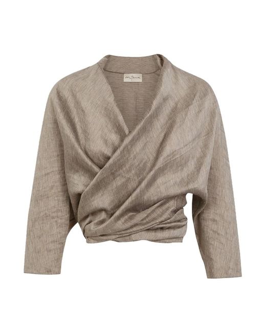 Cortana Gray Blouses