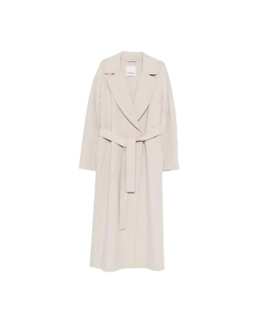 Max Mara Natural Belted Coats