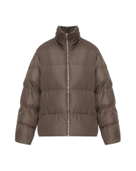Rick Owens Jassen ,Bruin ,Polyester Cyclopic Jacket in het Brown