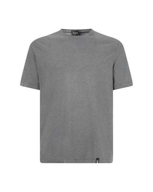 Drumohr Klassisches t-shirt für männer in Gray für Herren
