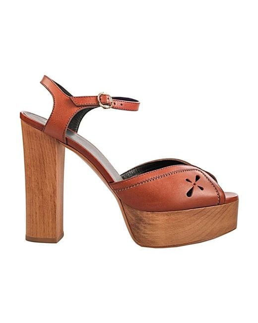 Céline Brown High Heel Sandals