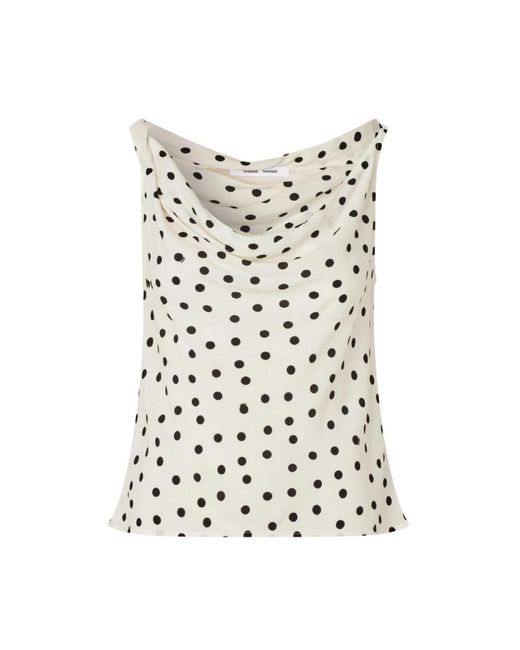 Samsøe & Samsøe White Sleeveless Tops