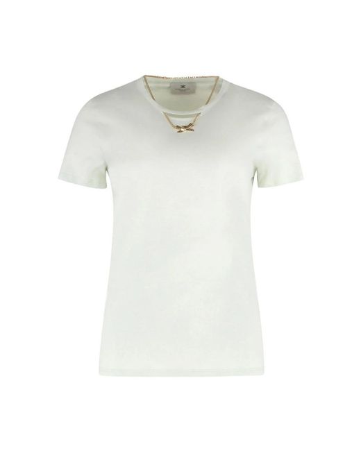 Elisabetta Franchi White T-Shirts