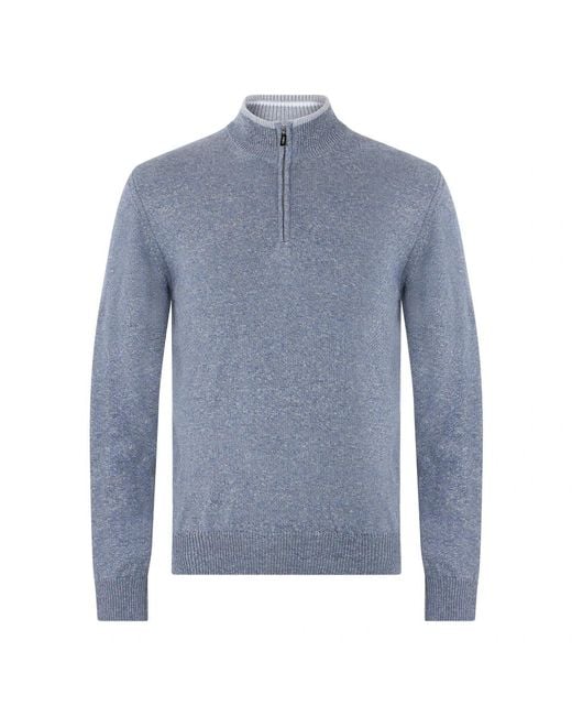 Fedeli Blue Turtlenecks for men