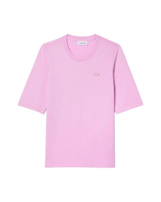 Rosa t-shirt e polos di Lacoste in Purple